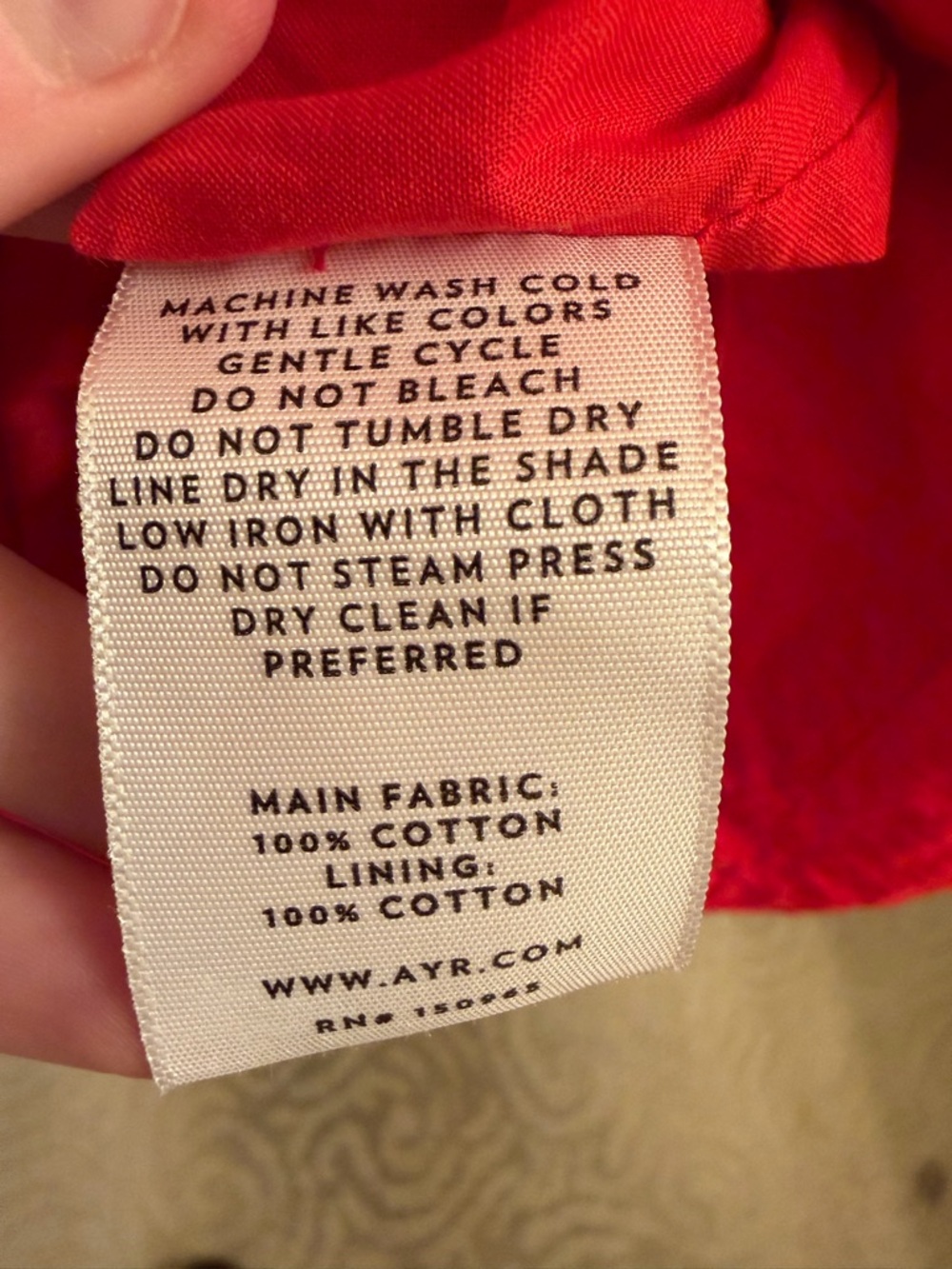 AYR Red Shirt Dress - Picture 3 of 3